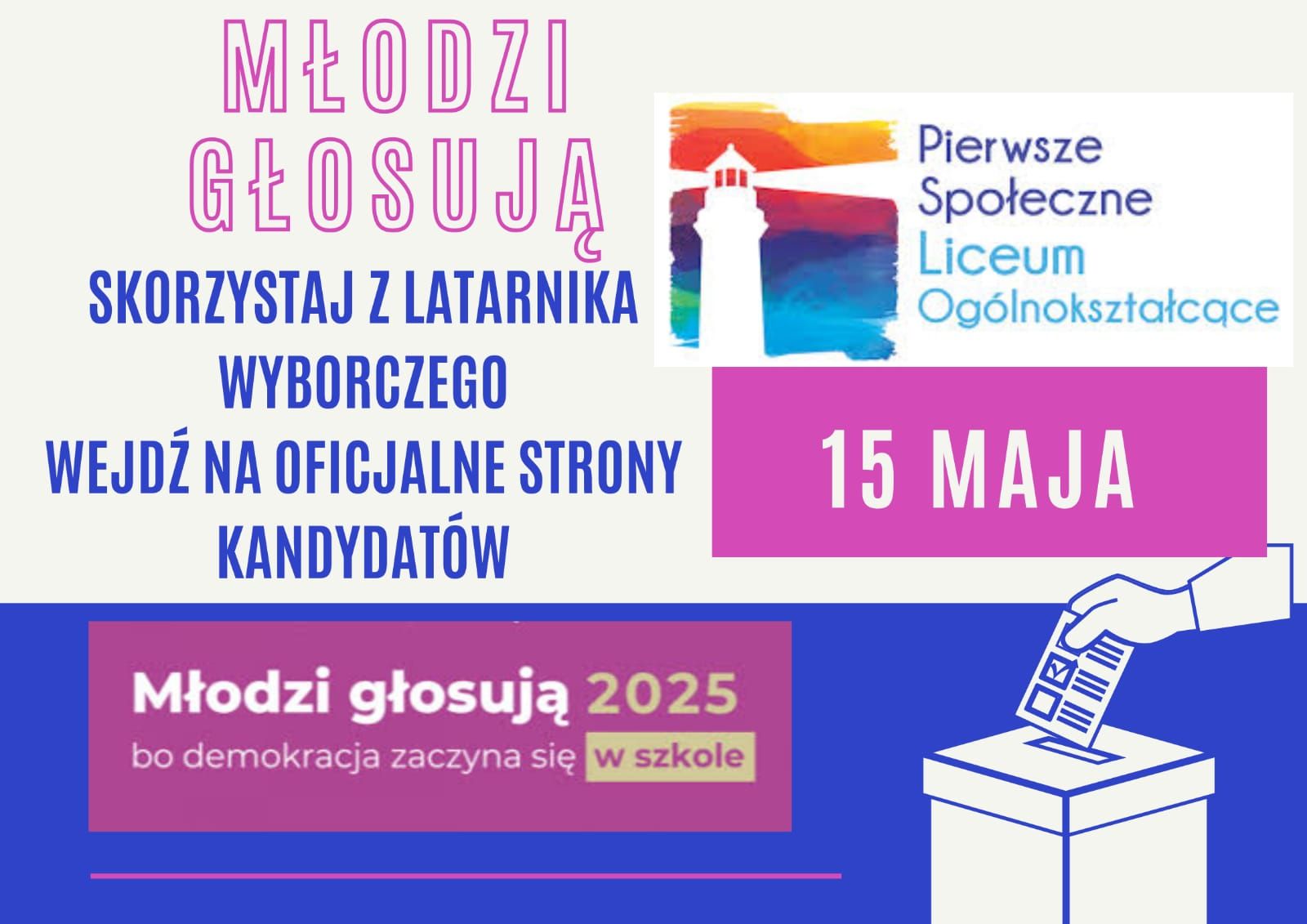 15 maja MŁODZI GŁOSUJĄ