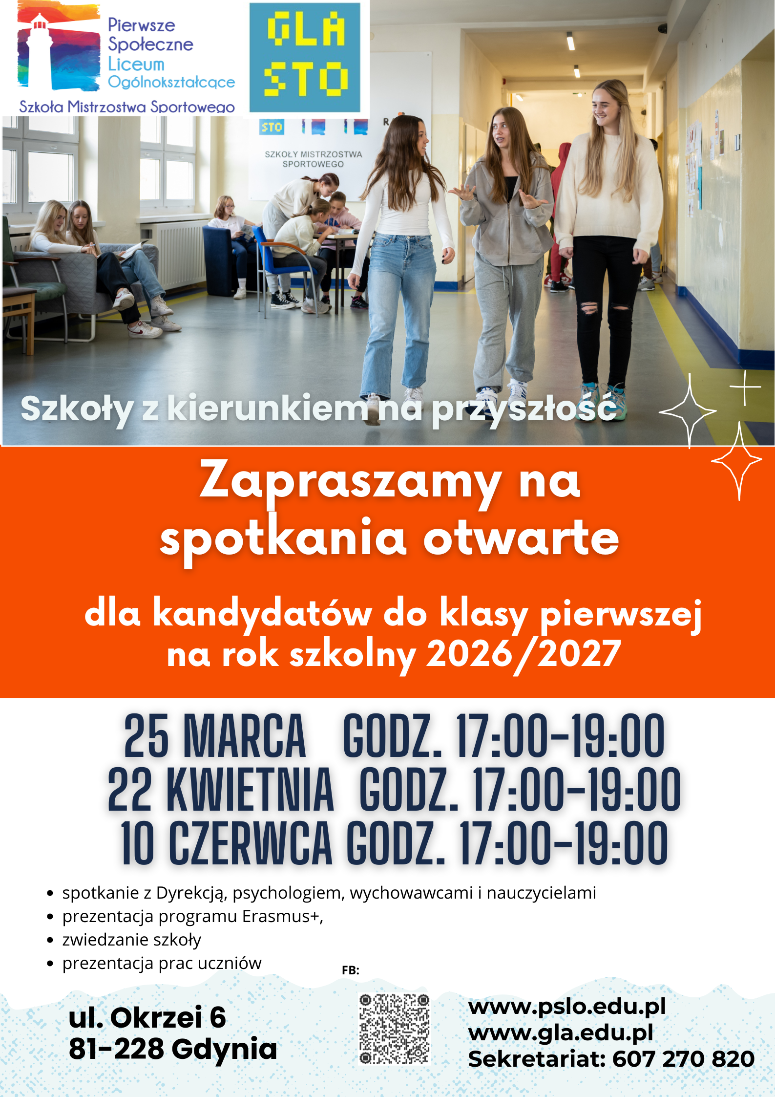 Zapraszamy na spotkania otwarte dla kandydatów na rok szkolny 2026/2027